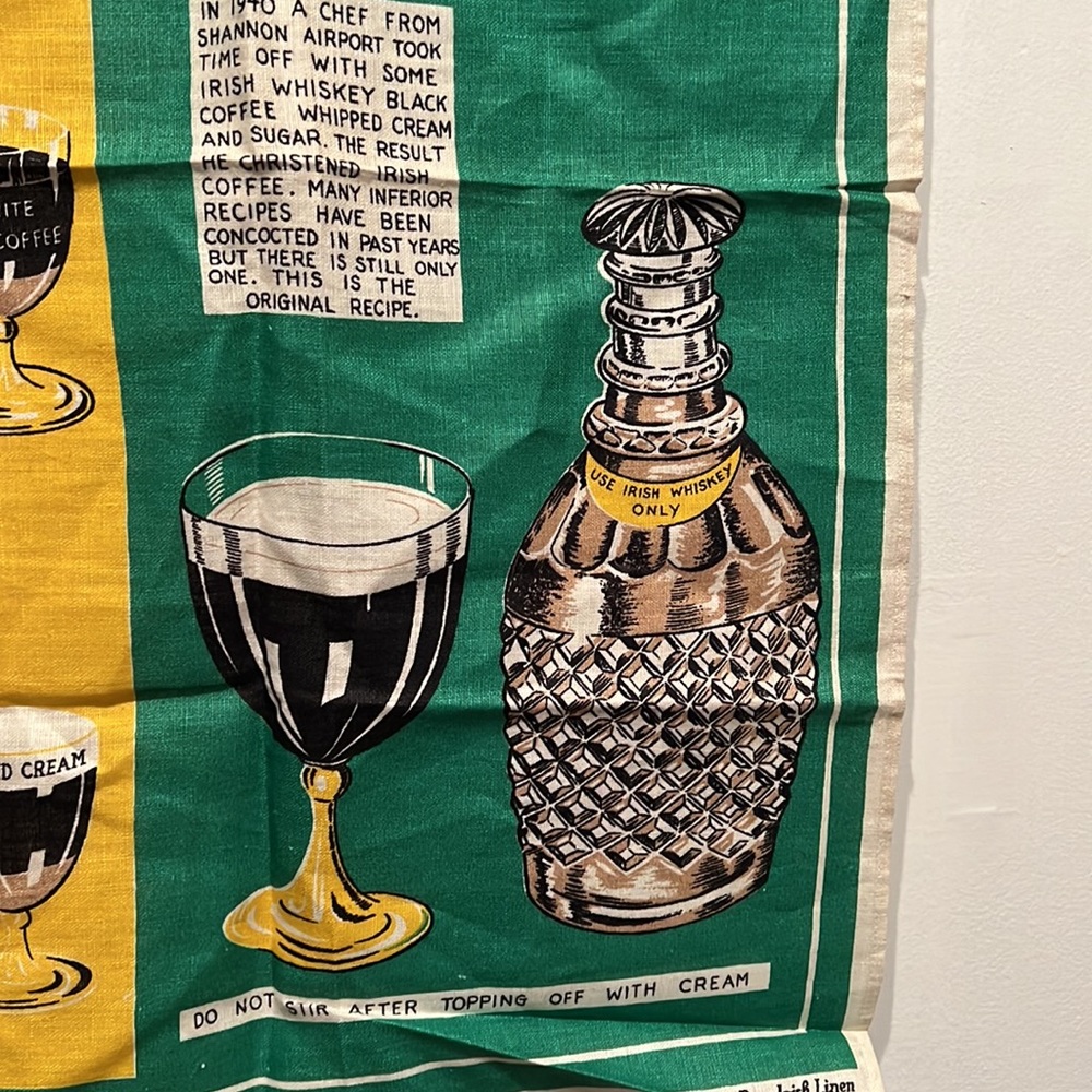 Vintage Irish Tea Towel by Dunmoy. - Picture 4 of 11